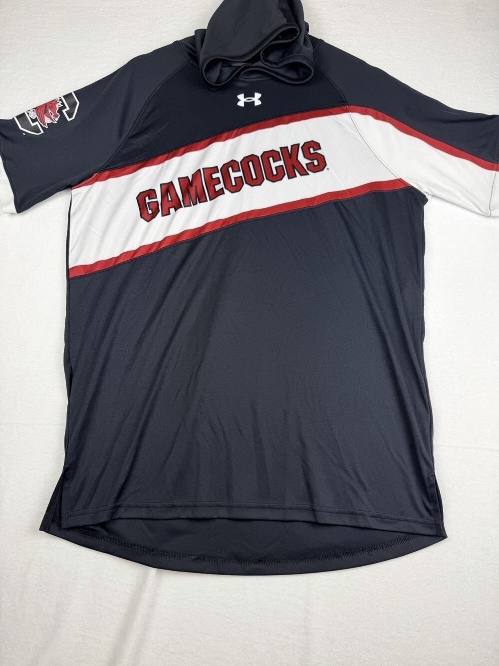 Under Armour South Carolina Gamecocks Short Sleeve Hoodie Men’s M HeatGear NCCA
